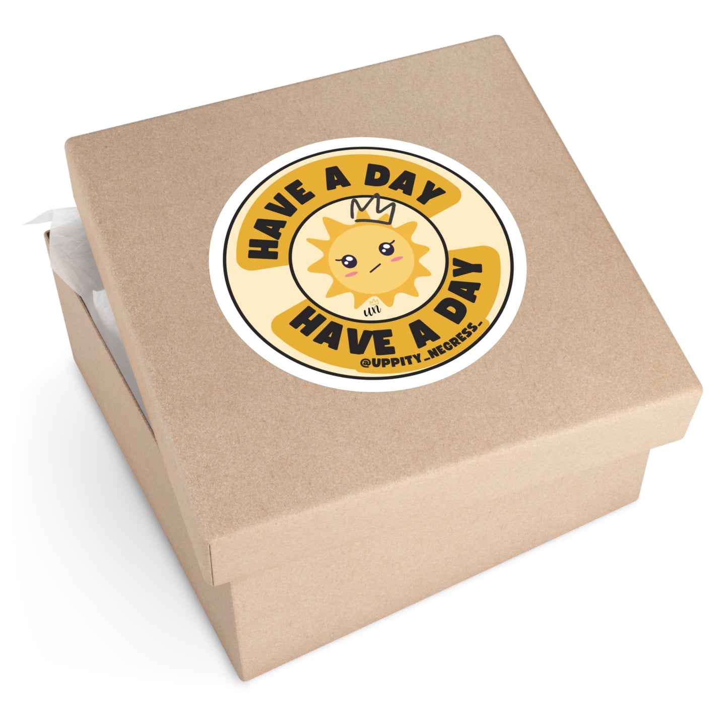 "Have A Day" Round Stickers, Indoor\Outdoor