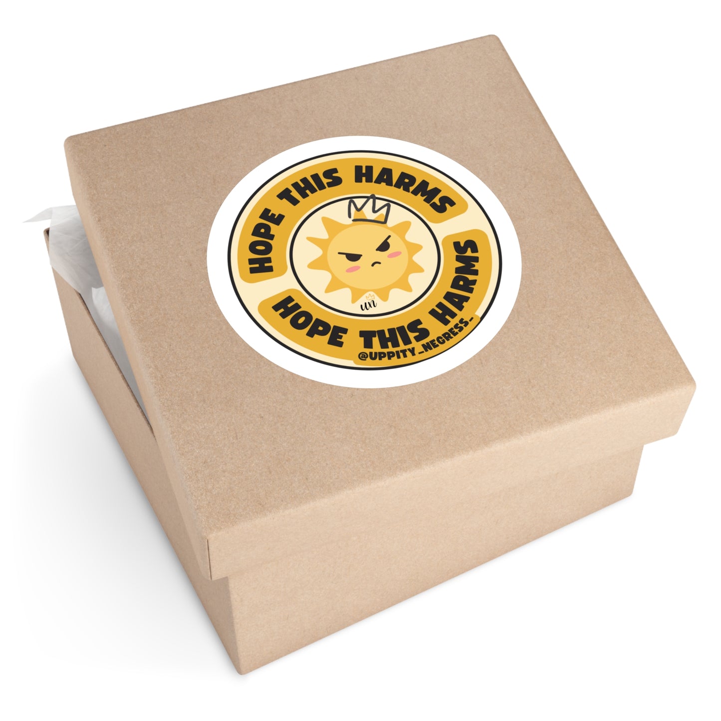 "Hope This Harms" Round Stickers, Indoor\Outdoor