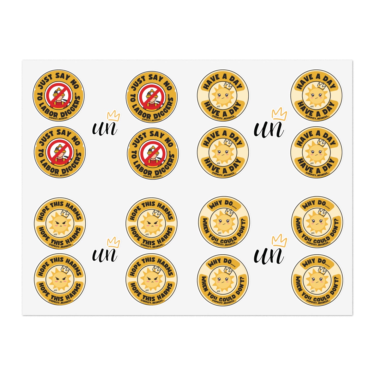 Sassy Sayings Sticker Sheets