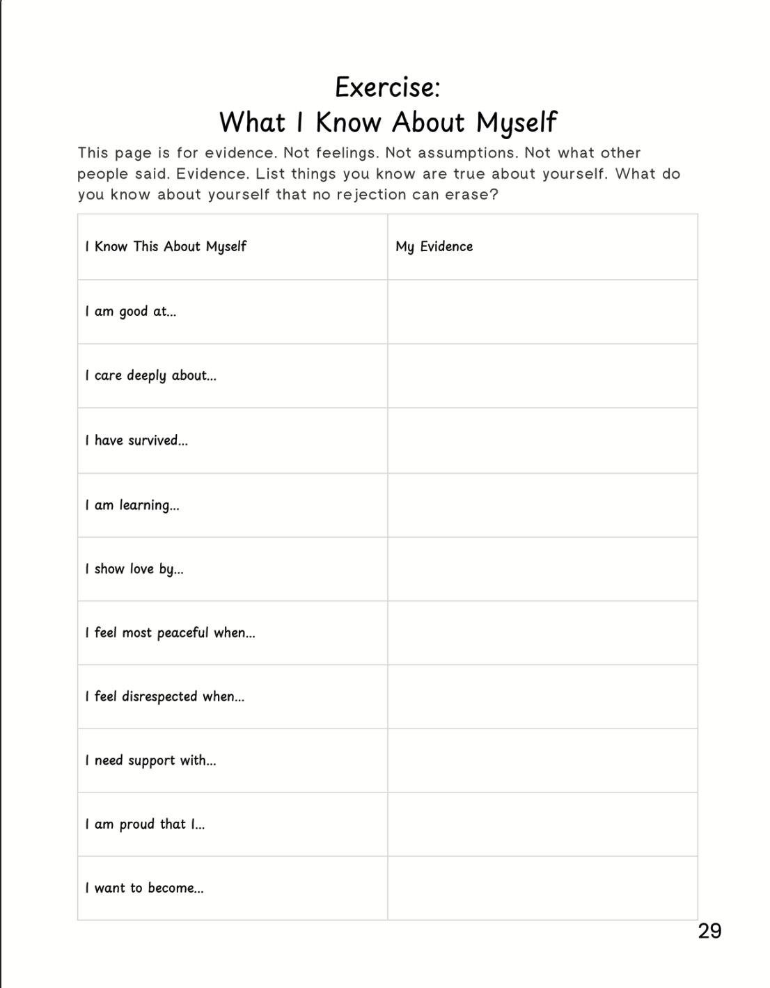 Choosing Myself: A Boundaries & Self-Respect Guided Journal for Teen Girls Printable e-Book