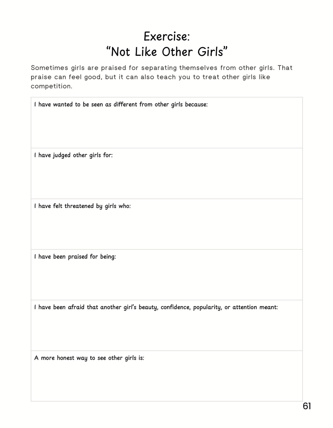 Choosing Myself: A Boundaries & Self-Respect Guided Journal for Teen Girls Printable e-Book